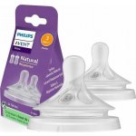 Philips Avent savička Natural Response 3 pomalý průtok 2 ks transparentní – Zboží Dáma