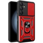 VSECHNONAMOBIL RING CAMERA Kryt s držákem Samsung Galaxy A35 5G červený 72039 – Zboží Živě
