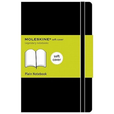 Moleskine Zápisník měkké desky A6 čistý černý – Zboží Dáma