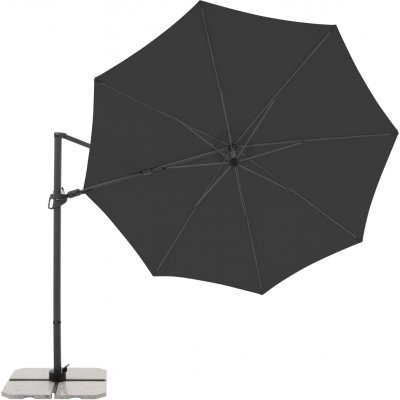 DERBY DX 335 cm zahradní slunečník s boční nohou antracit – Hledejceny.cz