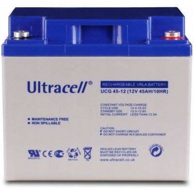 Ultracell UCG45-12 12V - 45Ah VRLA-GEL – Zbozi.Blesk.cz