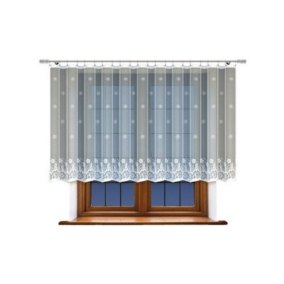Dekorační žakárová záclona s řasící páskou DANIELA 120 bílá 300x120 cm MyBestHome – Hledejceny.cz