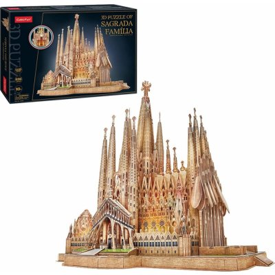 CUBICFUN 3D puzzle svítící Sagrada Família 696 ks – Zboží Dáma