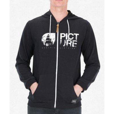 Picture mikina Basement Zip Hoodie black