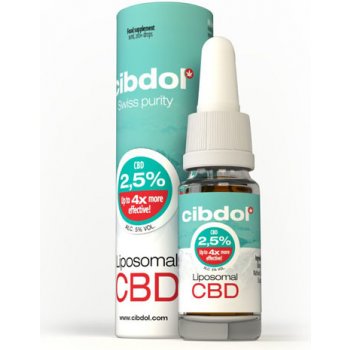 Cibdol Liposomální CBD olej 2,5% 250 mg 10 ml