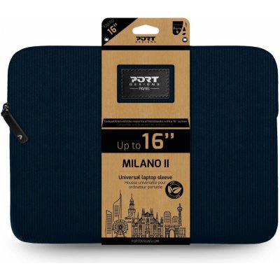 PORT DESIGNS Milano II ECO Sleeve 15,6'' tmavě modré 140720 – Zboží Mobilmania