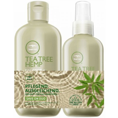 Paul Mitchell Tea Tree Tea Tree Hemp Restoring Shampoo & Body Wash sprchový gel a šampon 2 v 1 300 ml + Tea Tree Hemp Multitasking Spray multifunkční sprej na vlasy 200 ml – Zboží Mobilmania