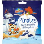 Racio pirates rýžové chlebíčky s bílou polevou 30 g – Zboží Mobilmania