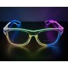 Párty brýle RAVEON Svítící brýle Wayfarer style | Transparent multicolor