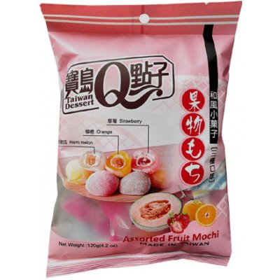 Q Brand Mochi mix assorted ovoce 120 g