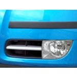 Milotec Lišty sání předního nárazníku mlhová světla hranatá Škoda Fabia II 2007-2010