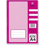 Bobo blok kroužkový s boční spirálou A4 linkovaný 50 listů – Zboží Dáma