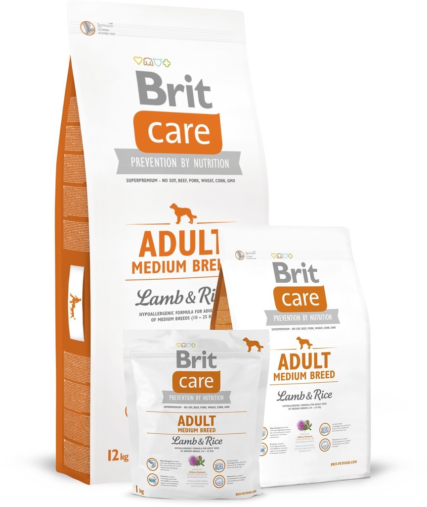 Brit Care Adult Medium Breed Lamb & Rice 4 x 12 kg