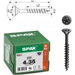 Vruty do dřeva SPAX 4x35mm torx, částečný závit, zápustná hlava, černé, 200 ks – Hledejceny.cz