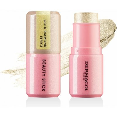 Dermacol Rozjasňovač v tyčince s diamantovým efektem Beauty Stick 2 gold diamond effect 7 g – Zboží Dáma