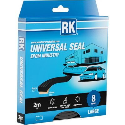 Univerzální samolepicí těsnění EPDM, černá 8 x 15 mm 2 m | Zboží Auto