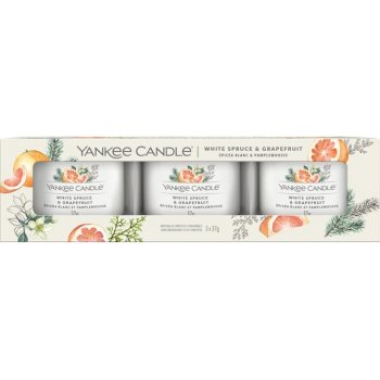 Yankee Candle White Spruce & Grapefruit 3 x 37 g