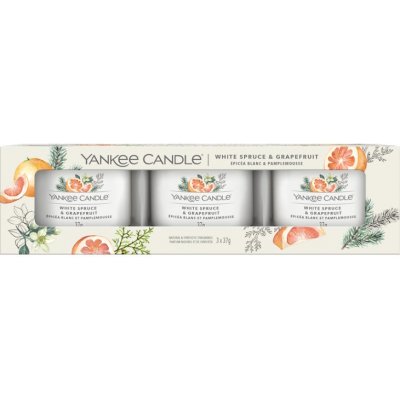 Yankee Candle White Spruce & Grapefruit 3 x 37 g