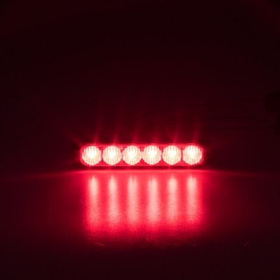 PROFI SLIM výstražné LED světlo vnější, do mřížky, červené, 12-24V, ECE R65 | Zboží Auto