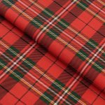 Goldea vánoční flanelová látka - červené káro 240 cm – Zboží Dáma