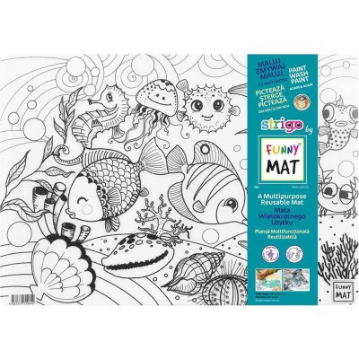 FUNNY MAT Funny Mat Podložka na kreslení Rybičky + pastelky zdarma 489792 – Hledejceny.cz