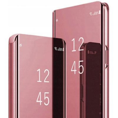 Pouzdro 1Mcz Clear View flipové Samsung Galaxy A20s růžové – Zboží Mobilmania