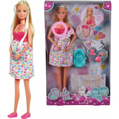 Simba Steffi LOVE těhotná Steffi s doplňky – Zboží Dáma