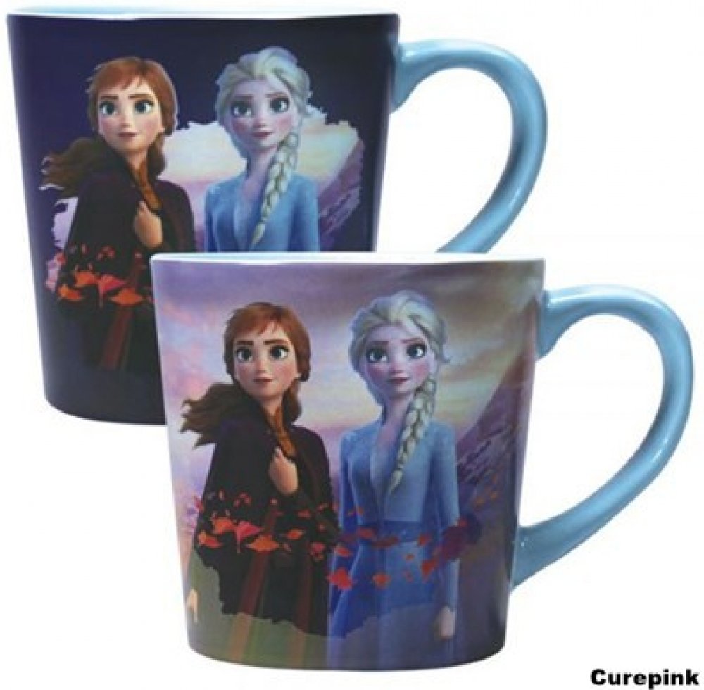 CurePink Proměňovací hrnek Disney Frozen II Ledové království Destiny  MUGBDC29 325 ml | Srovnanicen.cz