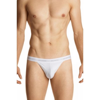 Atlantic 1571 bílé otevřené Pánské slipy jockstrap