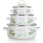 Banquet Sada smaltovaného nádobí OLIVES 6 ks – Zboží Dáma