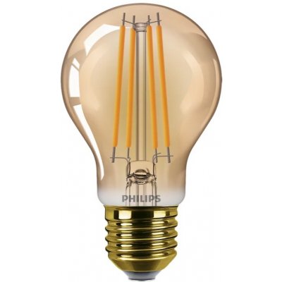 Philips 40W E27 818 A60 NDSRT Amber 1PF 1800K 470Lm LED žárovka Classic GOLD – Zboží Mobilmania