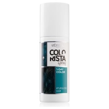 L'Oréal Colorista Spray barva na vlasy ve spreji Turquoise 1-Day Color 75 ml