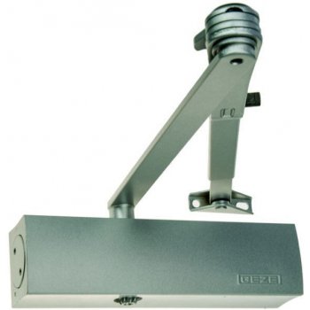 Geze TS 2000 V BC Cierrapuertas Con Pestillo - Puerta Una Hoja Hasta 1250 Mm, Barra Y Placa Montaje, 3 En 1