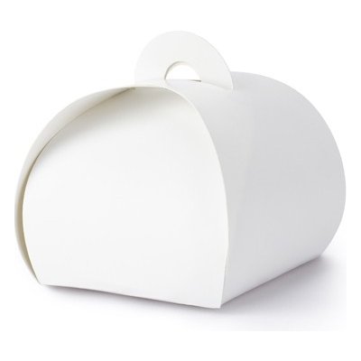 PartyDeco Krabička malá oblá bílá 10 ks – Hledejceny.cz