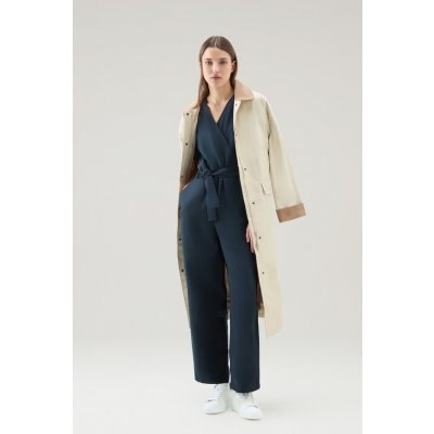 OVERAL WOOLRICH VISCOSE LINEN SUIT modrá