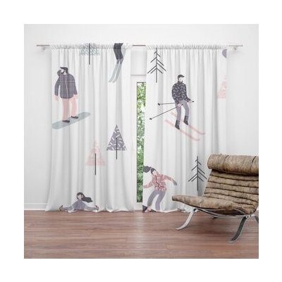 Sablio Závěs Lyžaři: 2ks 140x250cm – Hledejceny.cz