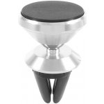 AppleMix Držák magnetický 360° otočný na ventilační mřížku auta pro Apple iPhone - stříbrný – Sleviste.cz