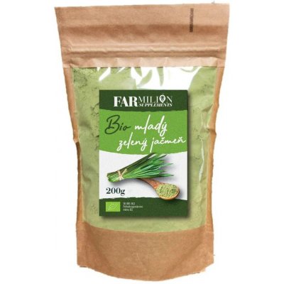 Farmilion mladý ječmen prášek BIO 200 g – Hledejceny.cz