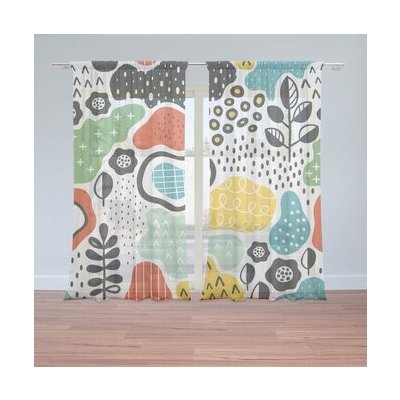 Sablio Záclony Dětské malování: 2ks 150x250cm – Hledejceny.cz