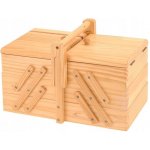 n/n Dřevěný box na šicí potřeby - klasický s 5 přihrádkami – Hledejceny.cz