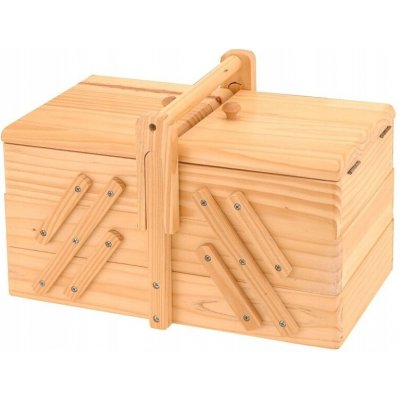 n/n Dřevěný box na šicí potřeby - klasický s 5 přihrádkami – Hledejceny.cz