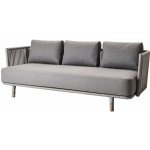 Cane-line Moments 225x90x77 cm kov výplet lanko Soft Rope grey sedáky AirTouch grey – Hledejceny.cz