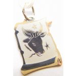 Klenoty Budín Zlatý přívěsek znamení BÝK v bílém zlatě na pergamenu GUPWN 58291 – Hledejceny.cz