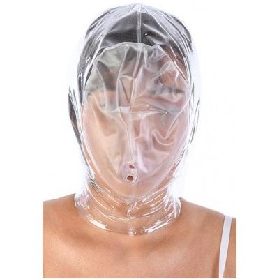 PVC maska NATURAL GLASS CLEAR se zadním zipem UNI – Zboží Mobilmania