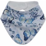 Esito slintáček bavlna potisk motýl modrá – Sleviste.cz