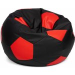 Fitmania Fotbalový míč XXL+ podnožník vzor 06 černo-červená – Hledejceny.cz