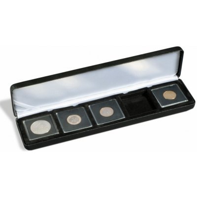 LEUCHTTURM QUADRUM Etue NOBILE na mince v bublinkách černé Počet kapes 5 – Hledejceny.cz
