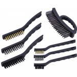 Sada kartáčů - ocelové, mosazné a nylonové, 7 ks - QUATROS QS14556 – Sleviste.cz