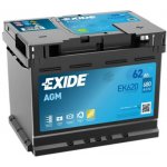 Exide AGM 12V 62Ah 680A EK620 – Hledejceny.cz