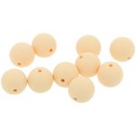 Natana silikonové korálky pastelově oranžové 15 mm 10 ks – Zboží Mobilmania